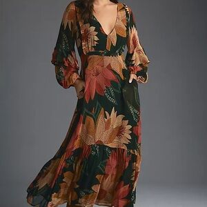 Farm Rio V-Neck Maxi Dress